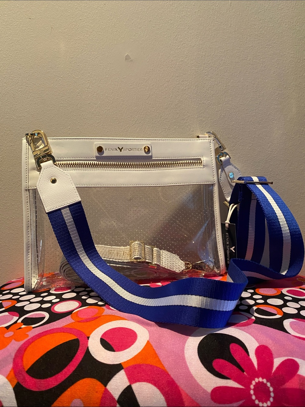 Fenix Sportier Front Row clear crossbody bag (11x8)